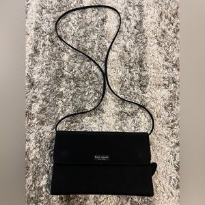 Vintage black Kate Spade wallet on a chain
